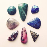 Hand cut cabochon